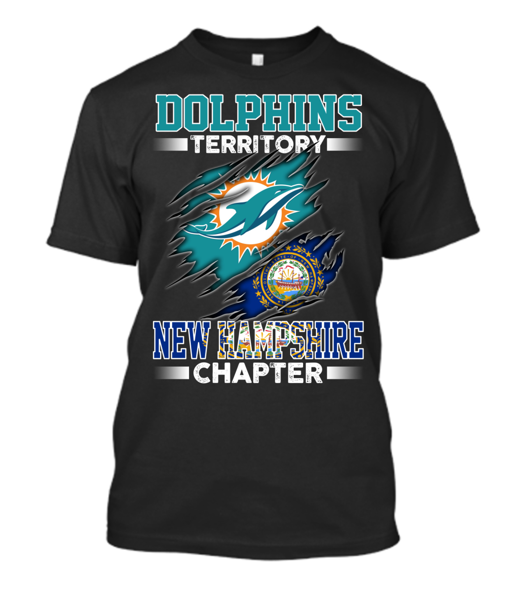 Dolphins Territory New Hampshire Chapter T-Shirt