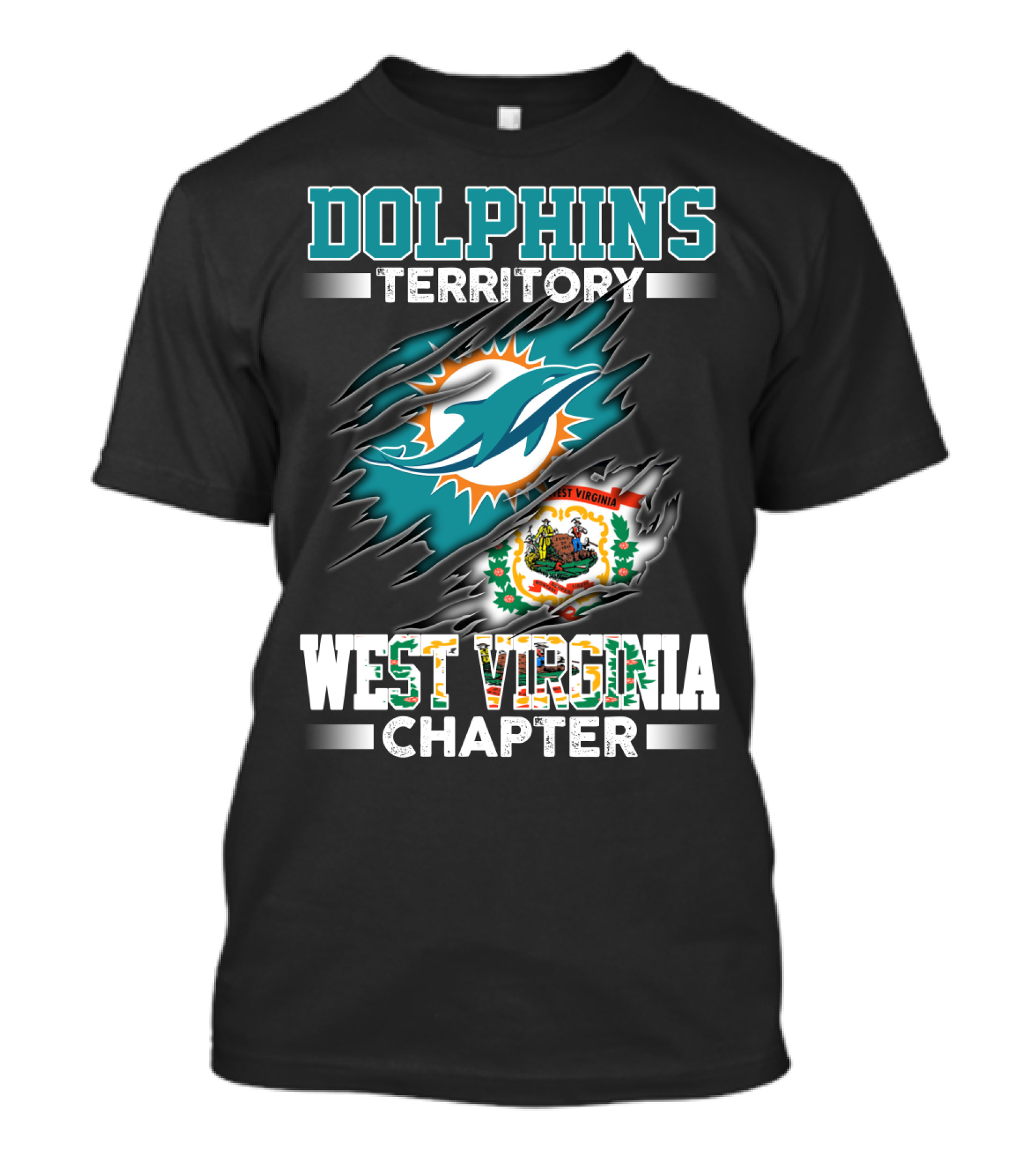 Dolphins Territory West Virginia Chapter T-Shirt