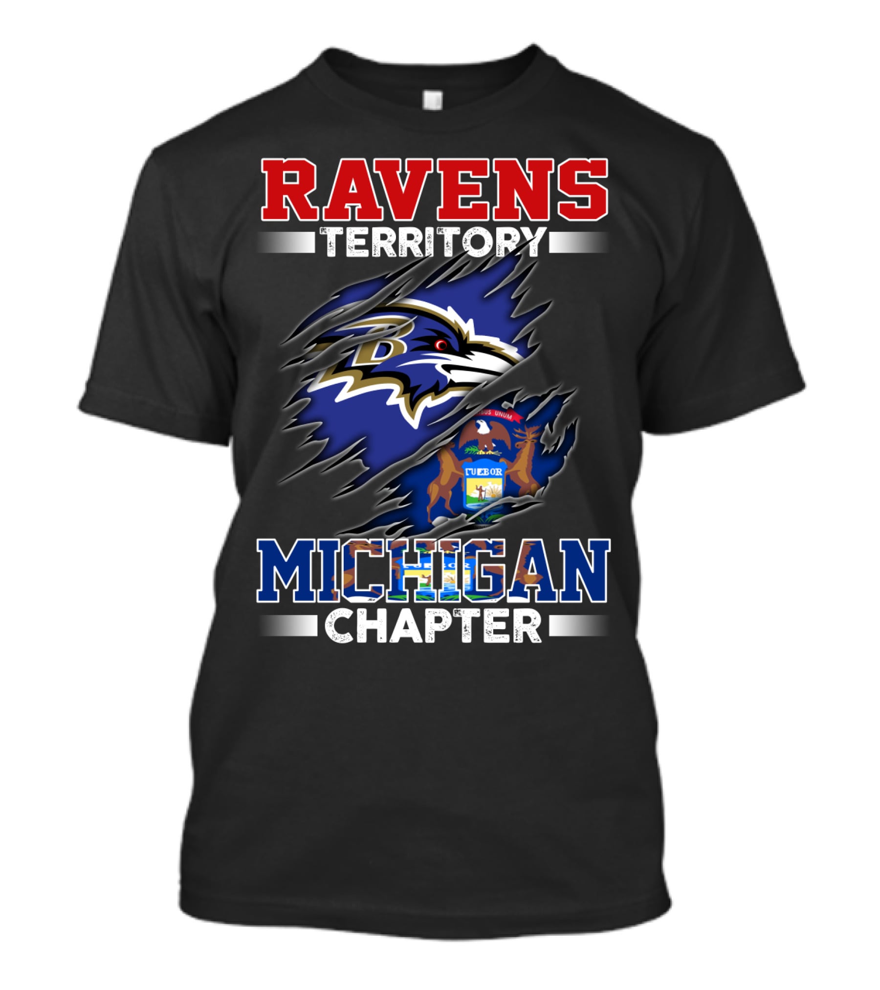 Ravens Territory Michigan Chapter T-Shirt