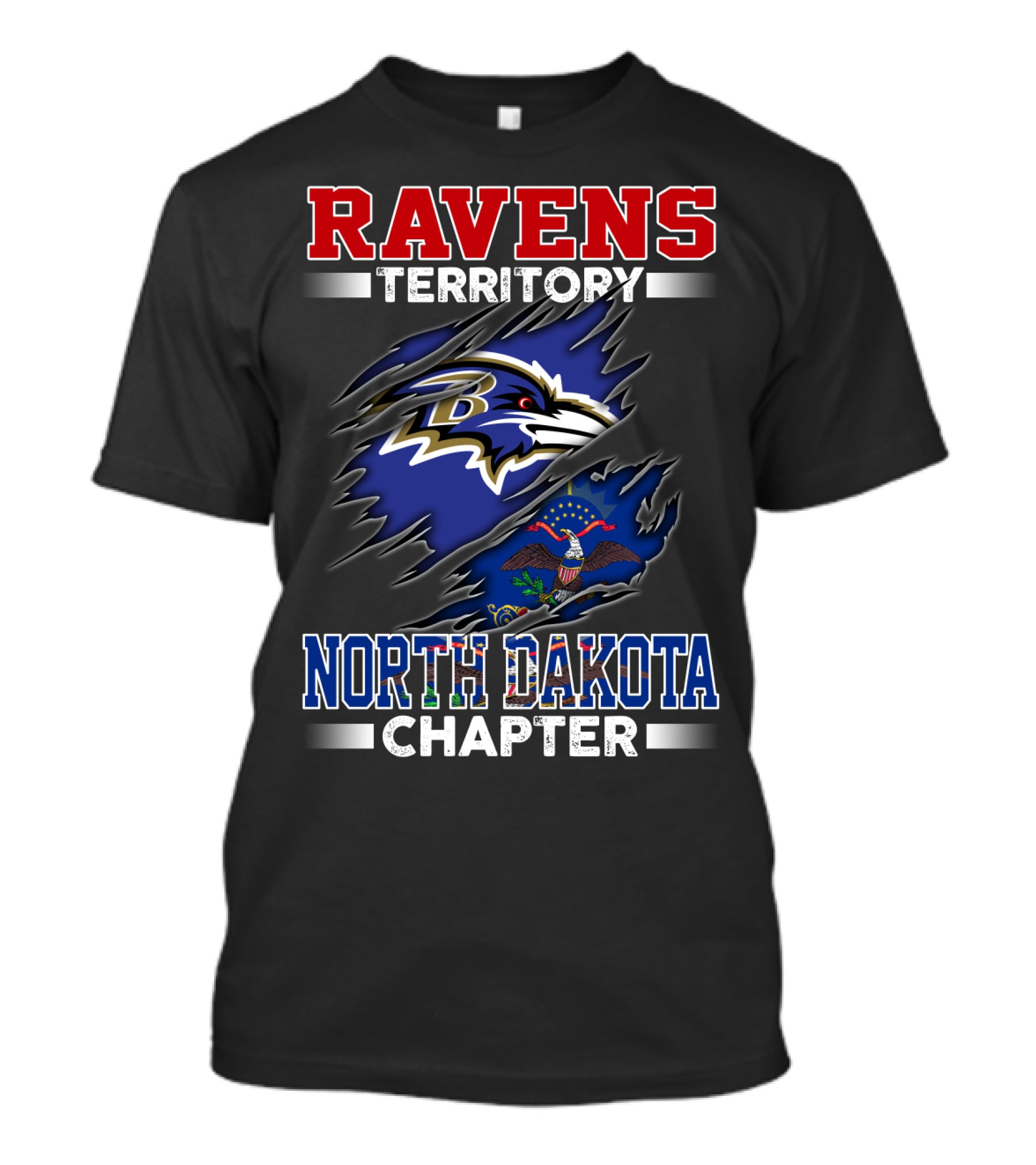 Ravens Territory North Dakota Chapter Ravens T-Shirt
