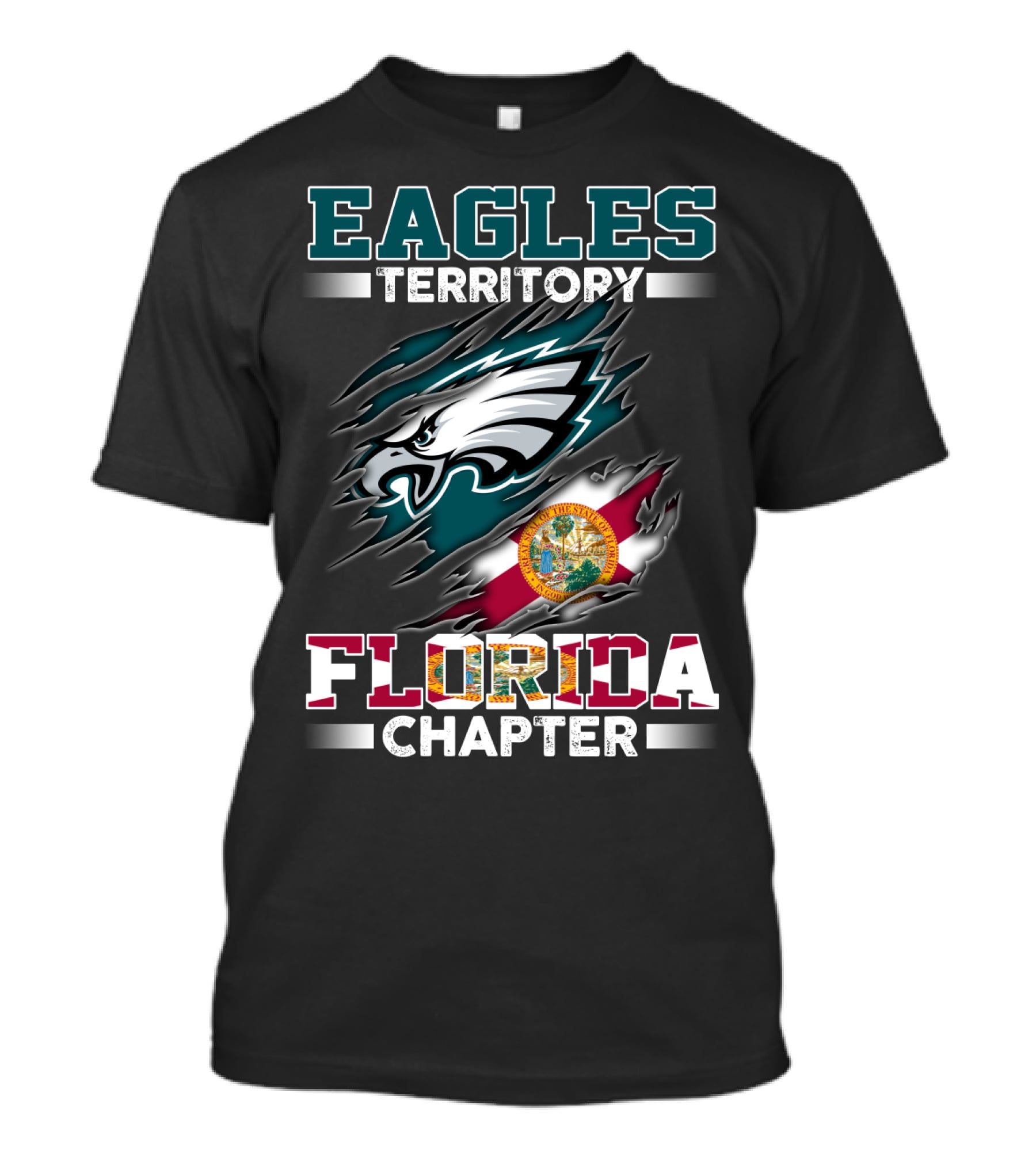Eagles Territory Florida Chapter With State Seal T-Shirt