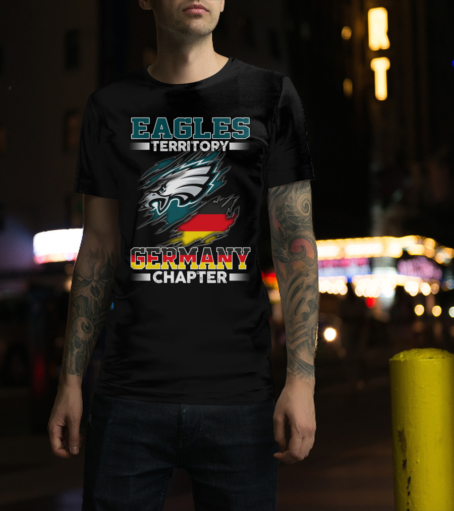 Eagles Territory Germany Chapter Flag T-Shirt