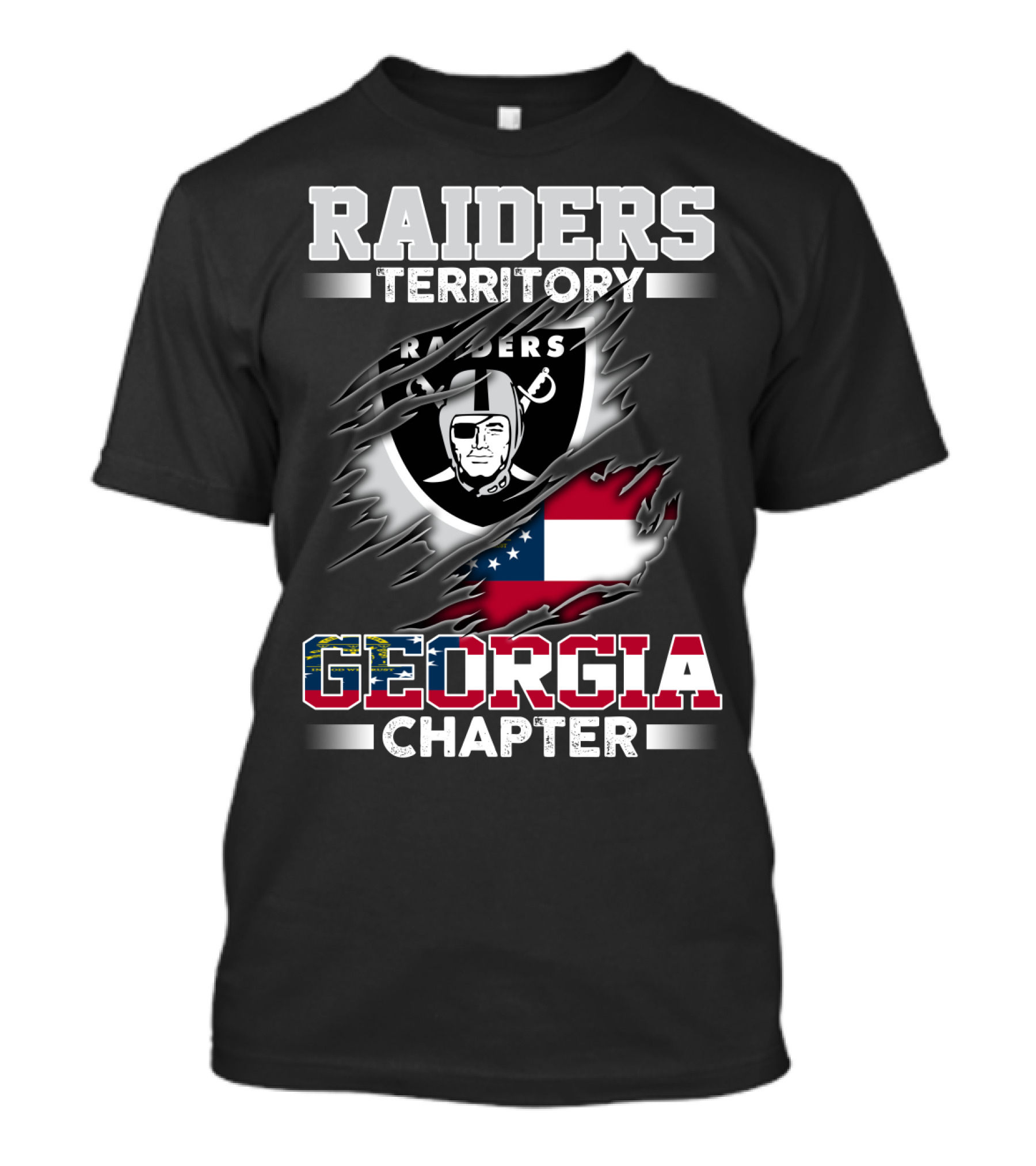 Raiders Territory Georgia Chapter Flag T-Shirt
