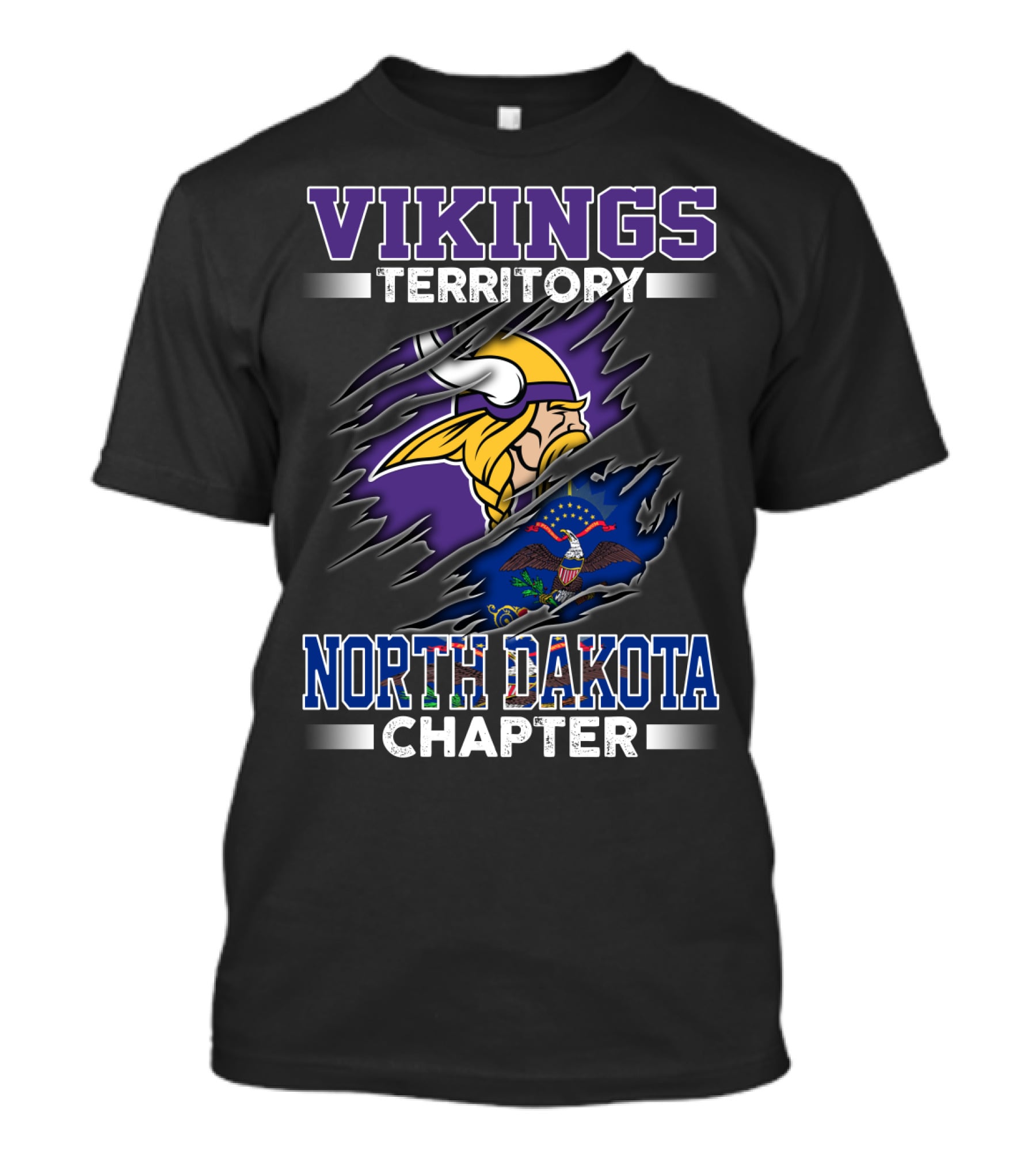 Vikings Territory North Dakota Chapter T-Shirt