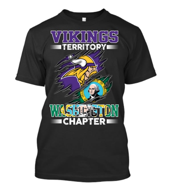 Vikings Territory Washington Chapter Seal Of Washington T-Shirt