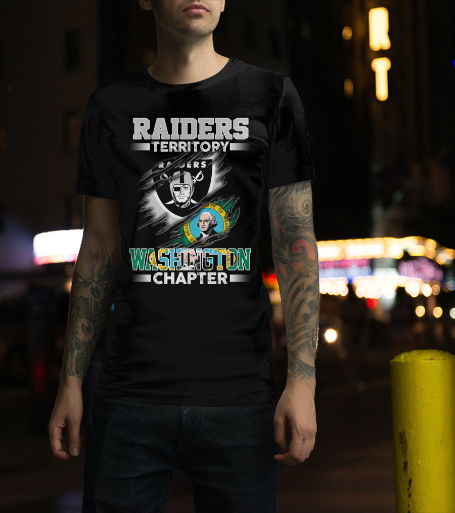 Raiders Territory Washington State Chapter Seal Edition T-Shirt