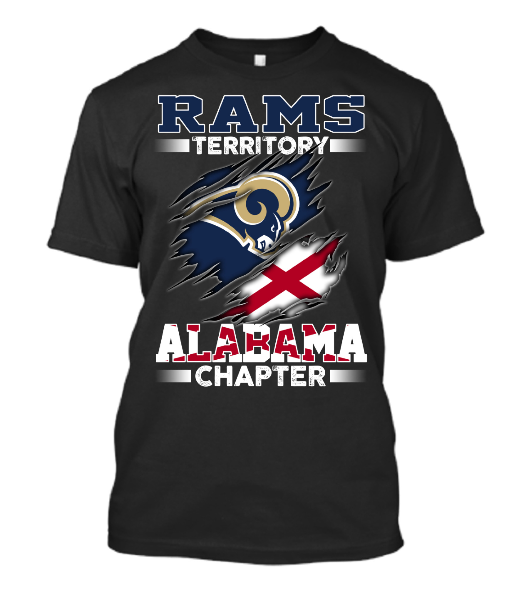 Rams Territory Alabama Chapter Football Fan Community T-Shirt
