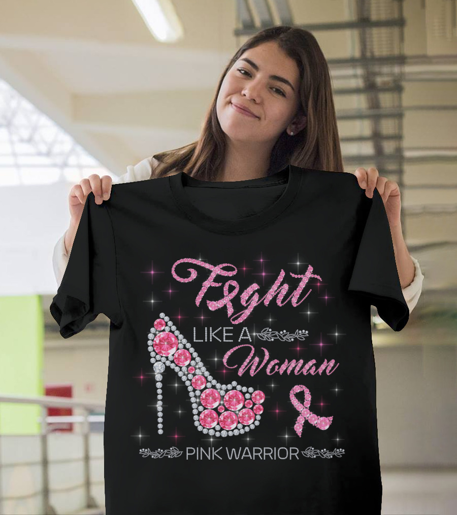 Fight Like A Woman Pink Warrior T-Shirt
