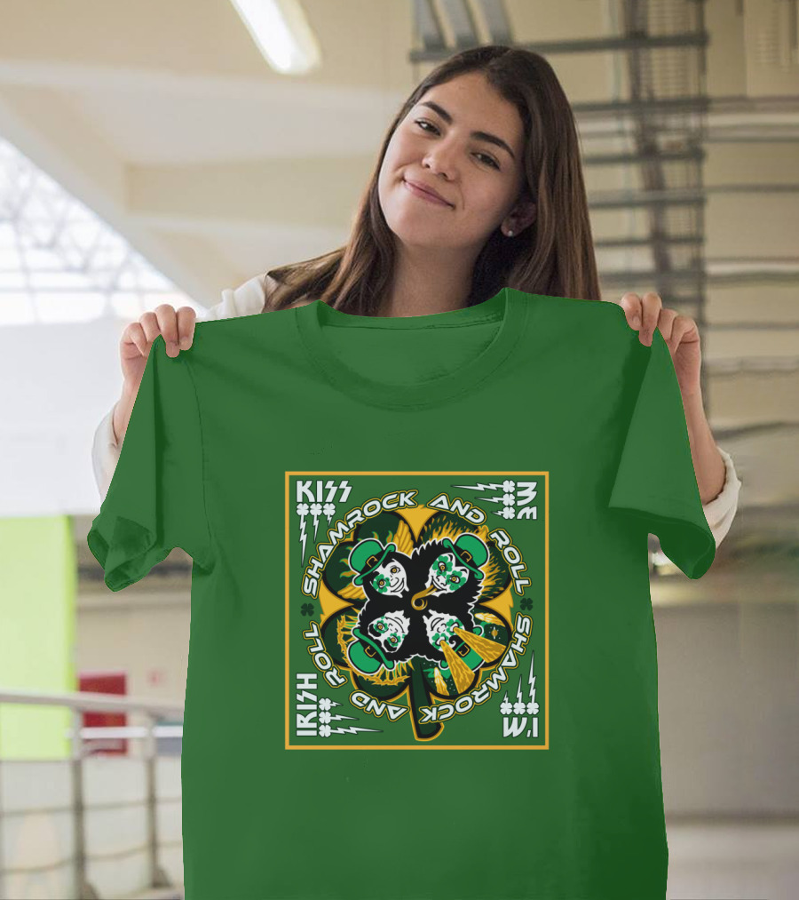 KISS Shamrock and Roll Irish T-Shirt