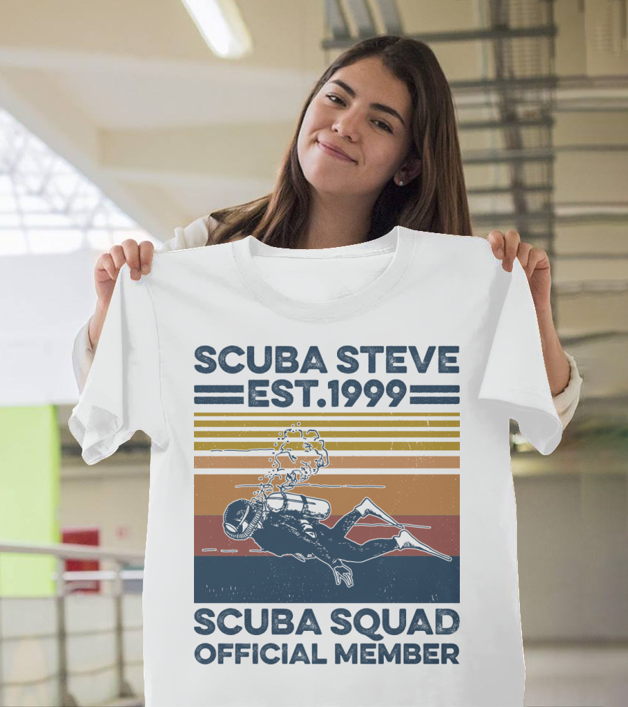 Scuba Steve Est. 1999 Scuba Squad Official Member T-Shirt