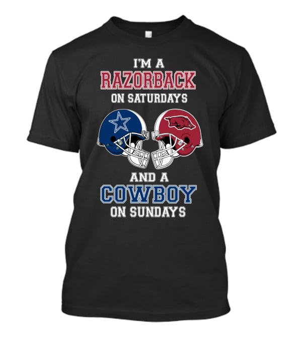 I'm A Razorback On Saturdays And A Cowboy On Sundays T-Shirt