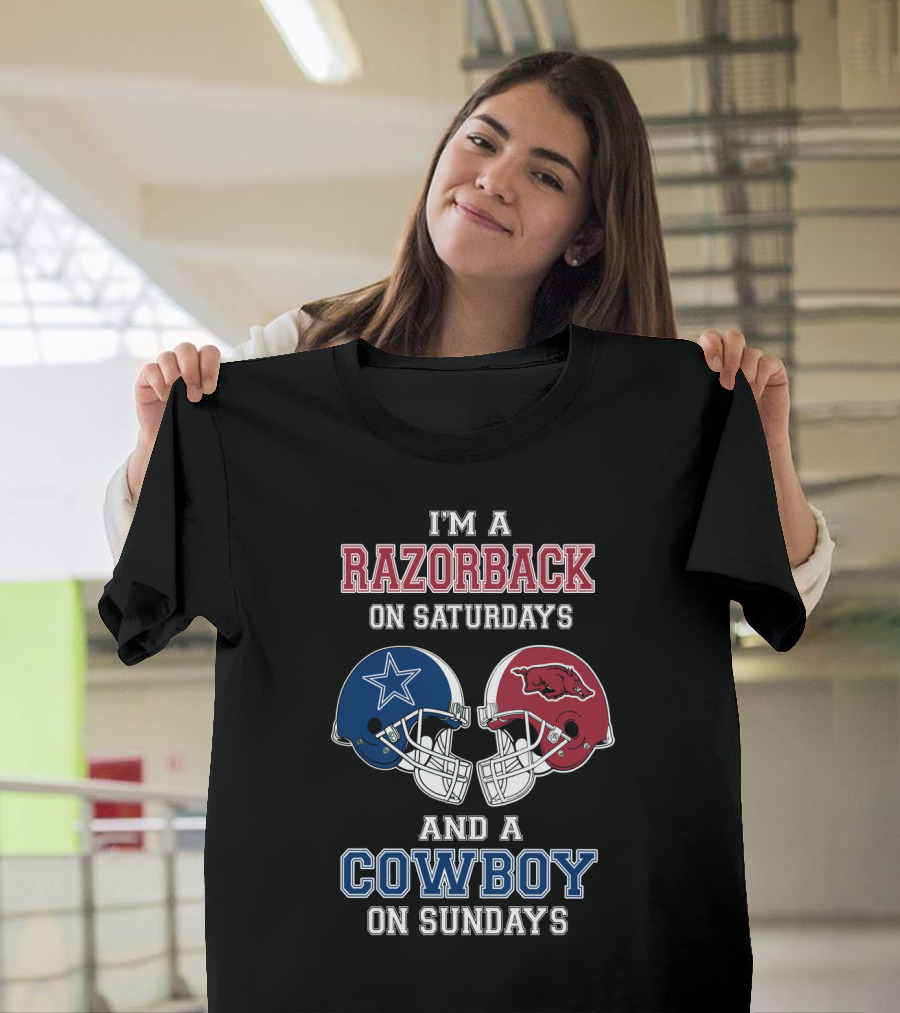 I'm A Razorback On Saturdays And A Cowboy On Sundays T-Shirt