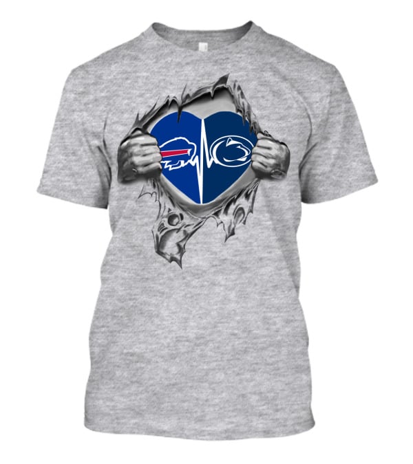 Buffalo Bills Penn State Heartbeat Rip T-Shirt