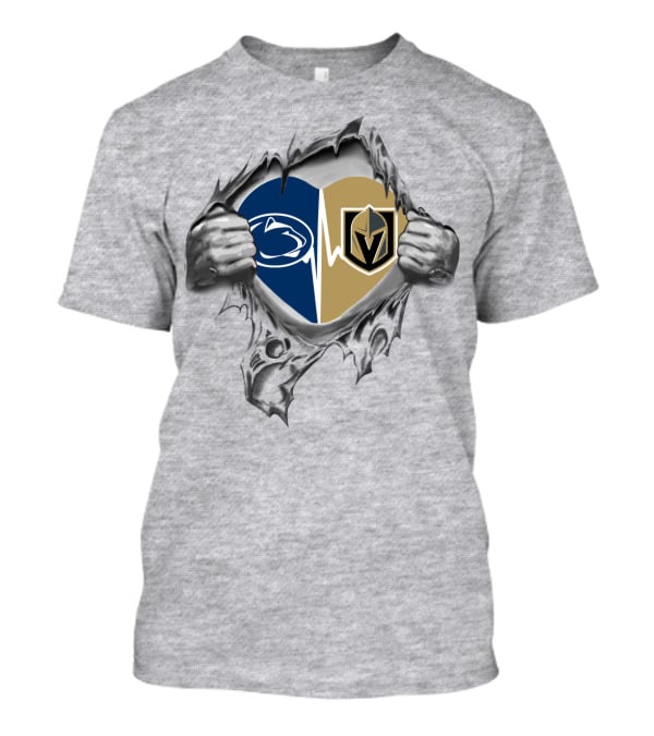 Vegas Golden Knights Penn State Heartbeat T-Shirt
