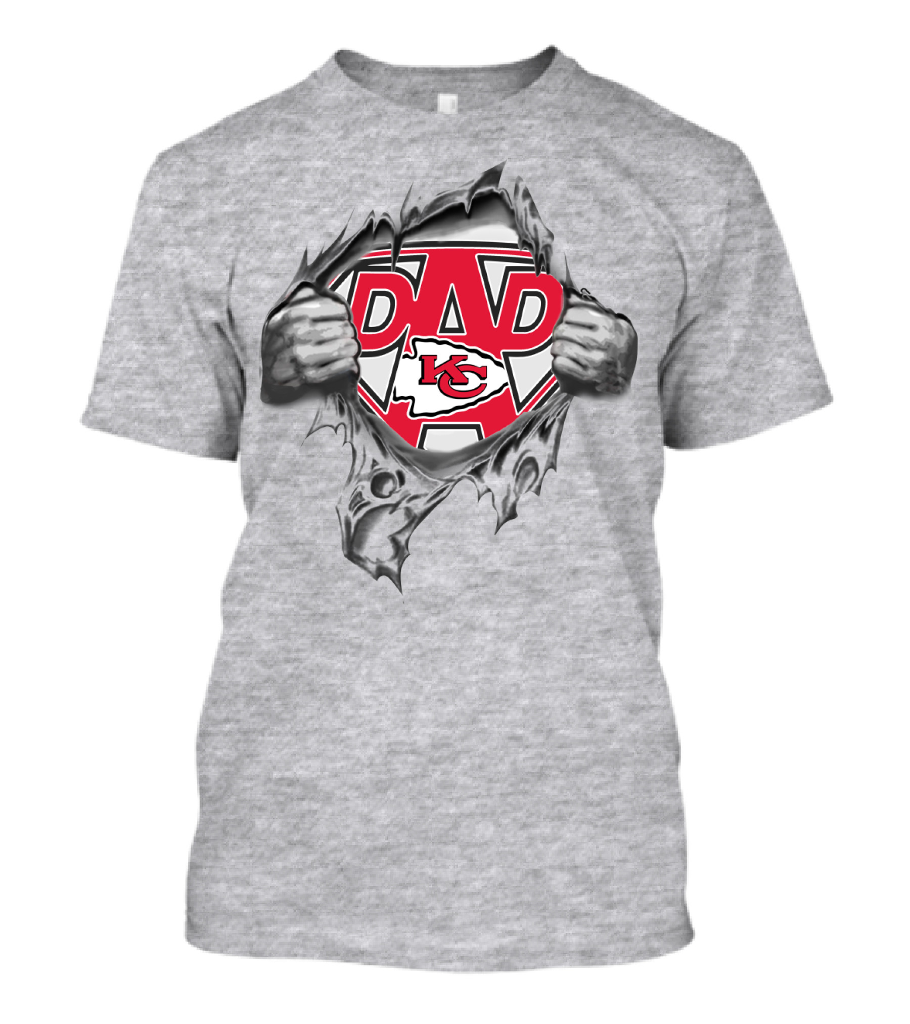 Kansas City Chiefs Super Dad Emblem T-Shirt