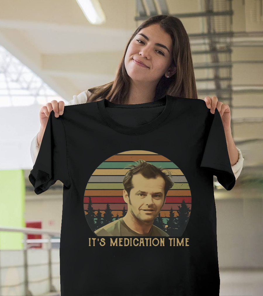 One Flew Over the Cuckoo's Nest It's Medication Time Vintage T-Shirt