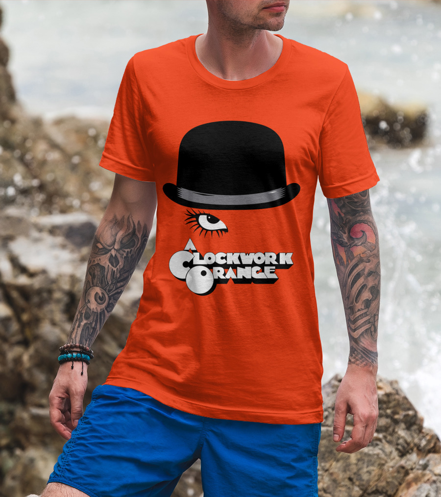 A Clockwork Orange Bowler Hat And Eyelash T-Shirt