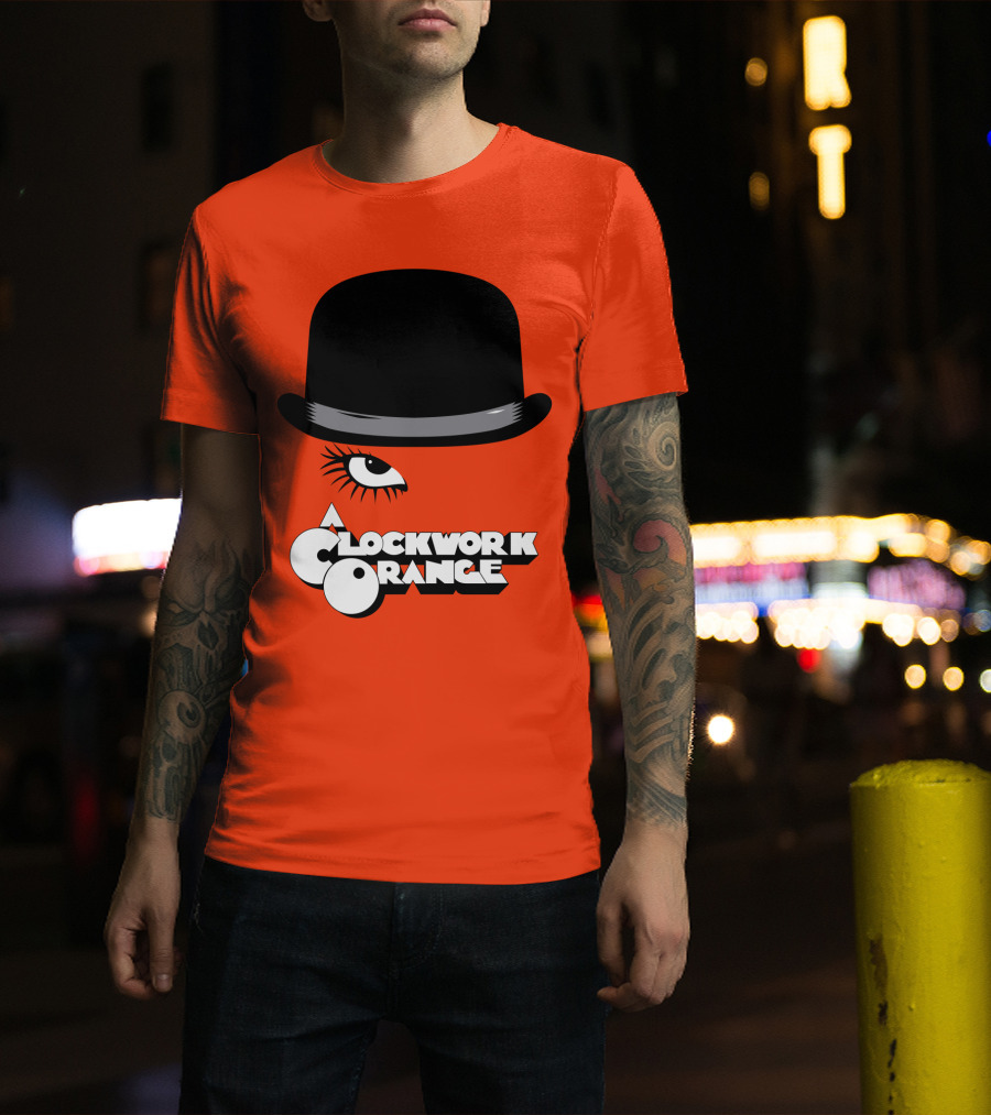 A Clockwork Orange Bowler Hat And Eyelash T-Shirt