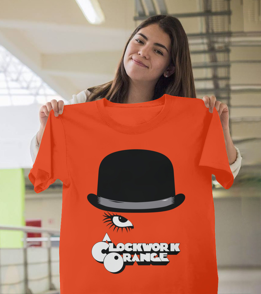 A Clockwork Orange Bowler Hat And Eyelash T-Shirt