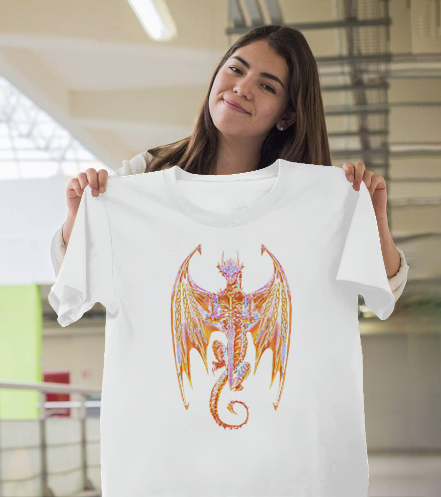 Dragon Sword Norse Mythology Fusion T-Shirt