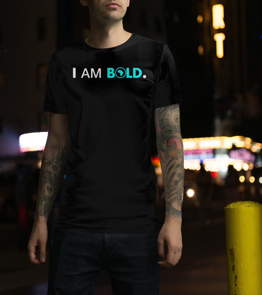 I Am Bold Africa Map T-Shirt