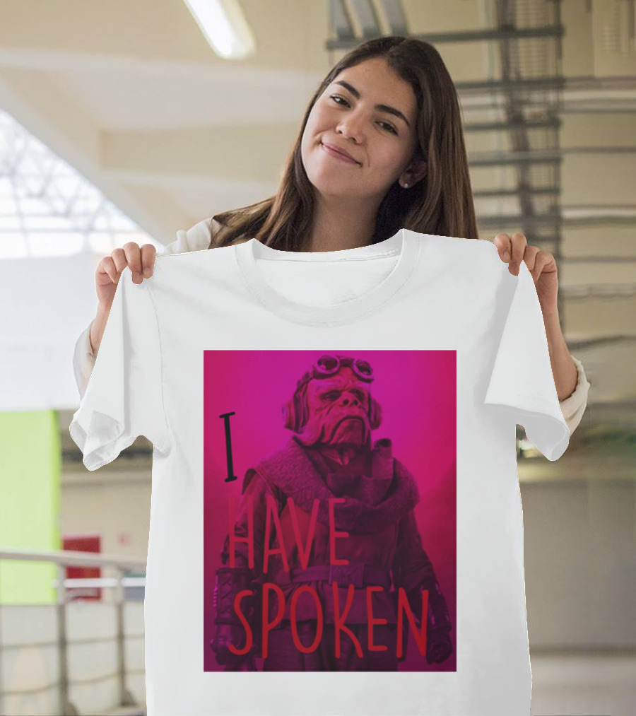 The Mandalorian Kuiil Portrait I Have Spoken T-Shirt