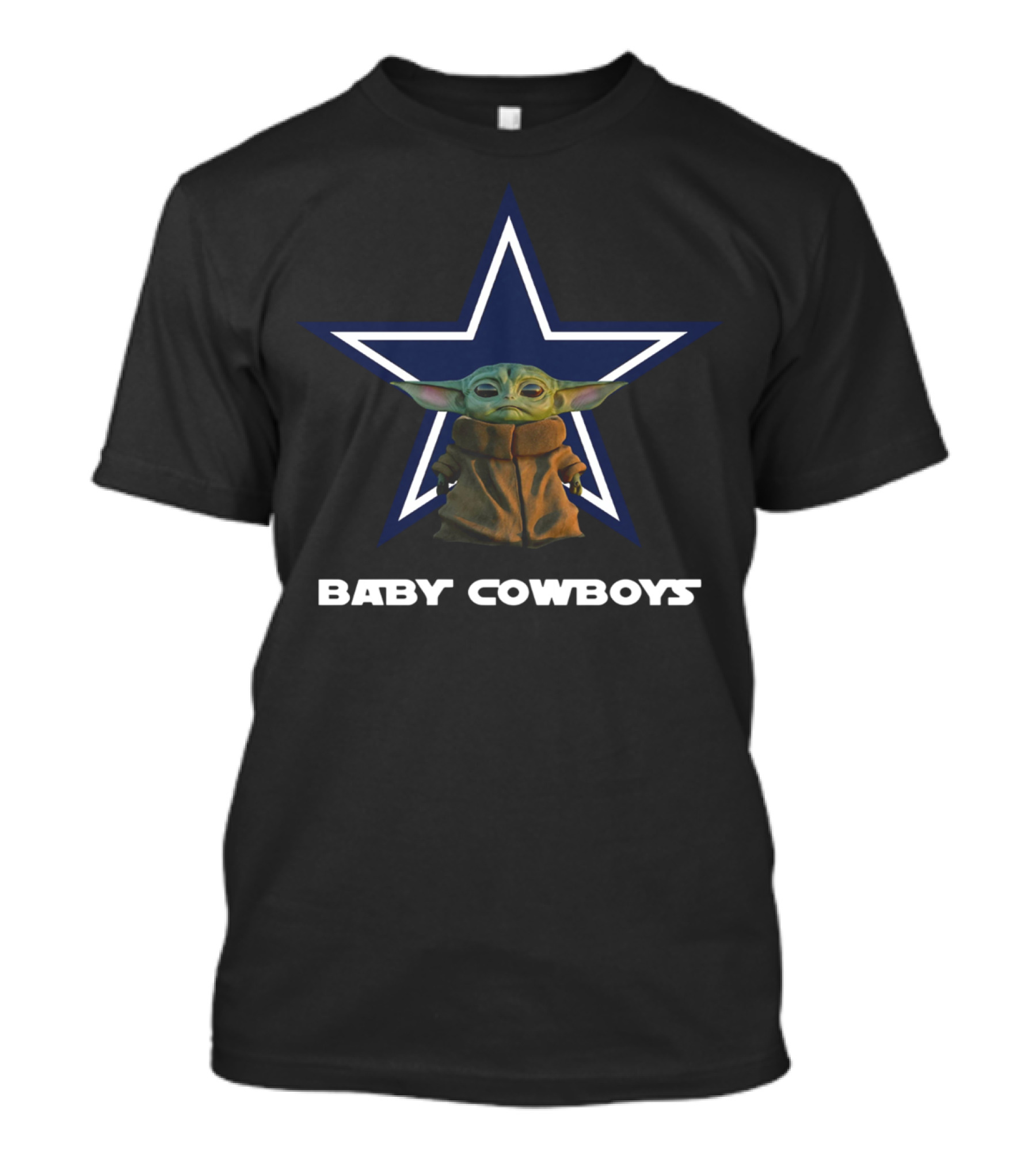 Baby Yoda Baby Cowboys Star Fan T-Shirt
