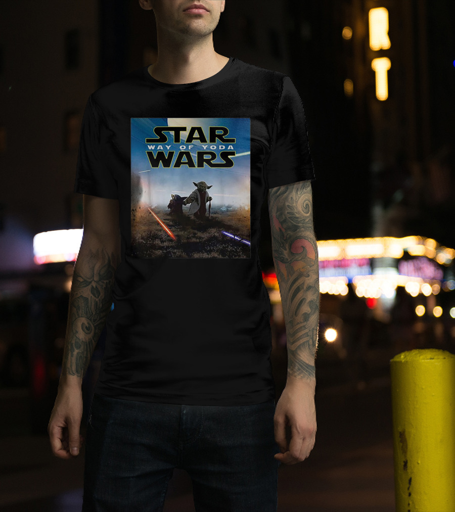 Star Wars Way Of Yoda Lightsaber Duel Scene T-Shirt