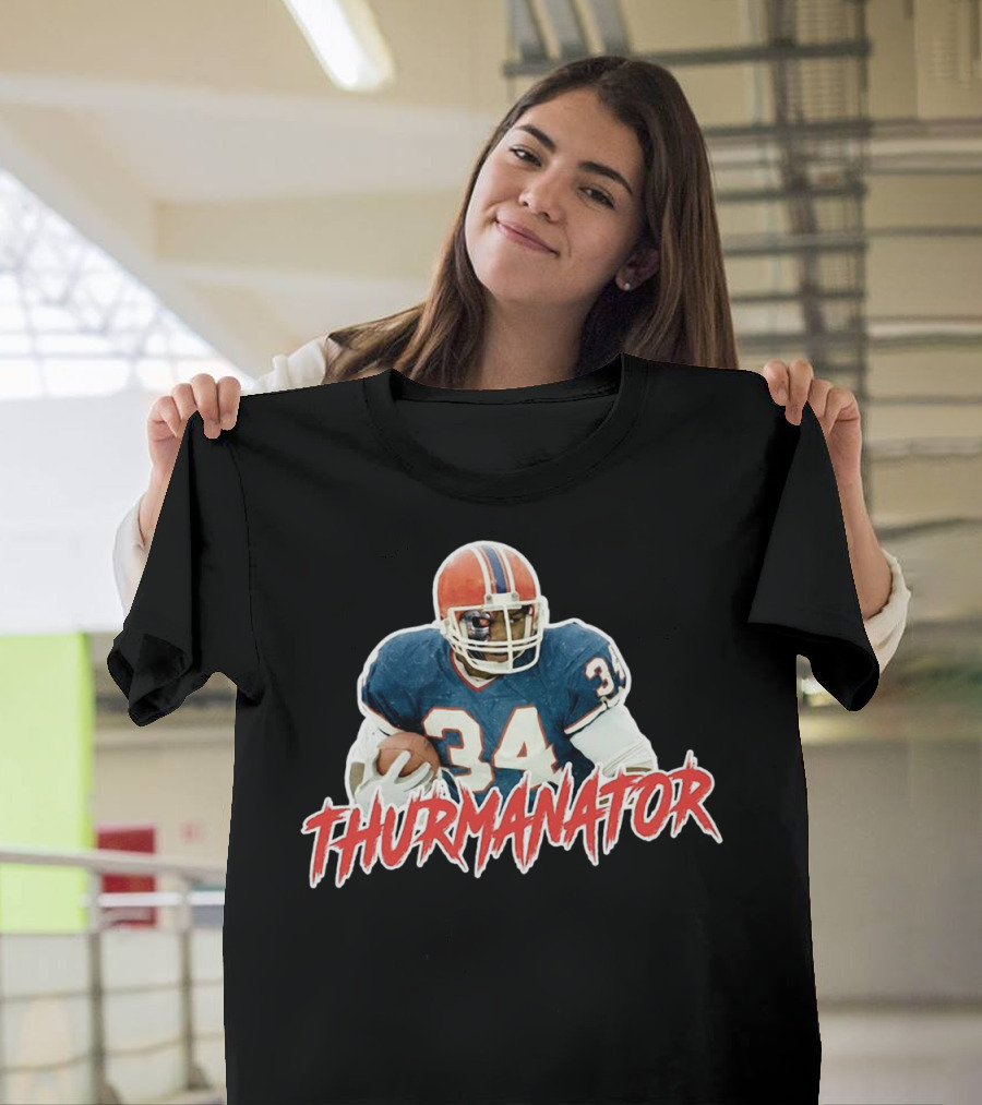 Thurmanator 34 Vintage Football Jersey Memorabilia T-Shirt
