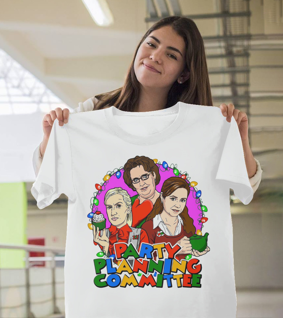 The Office Party Planning Committee Christmas Lights T-Shirt