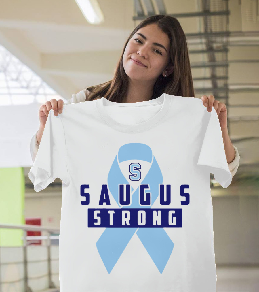Saugus Strong Blue Ribbon S T-Shirt