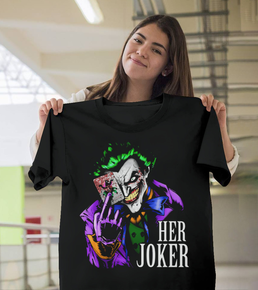 DC Comics Her Joker Playing Card Grinning Villain T-Shirt