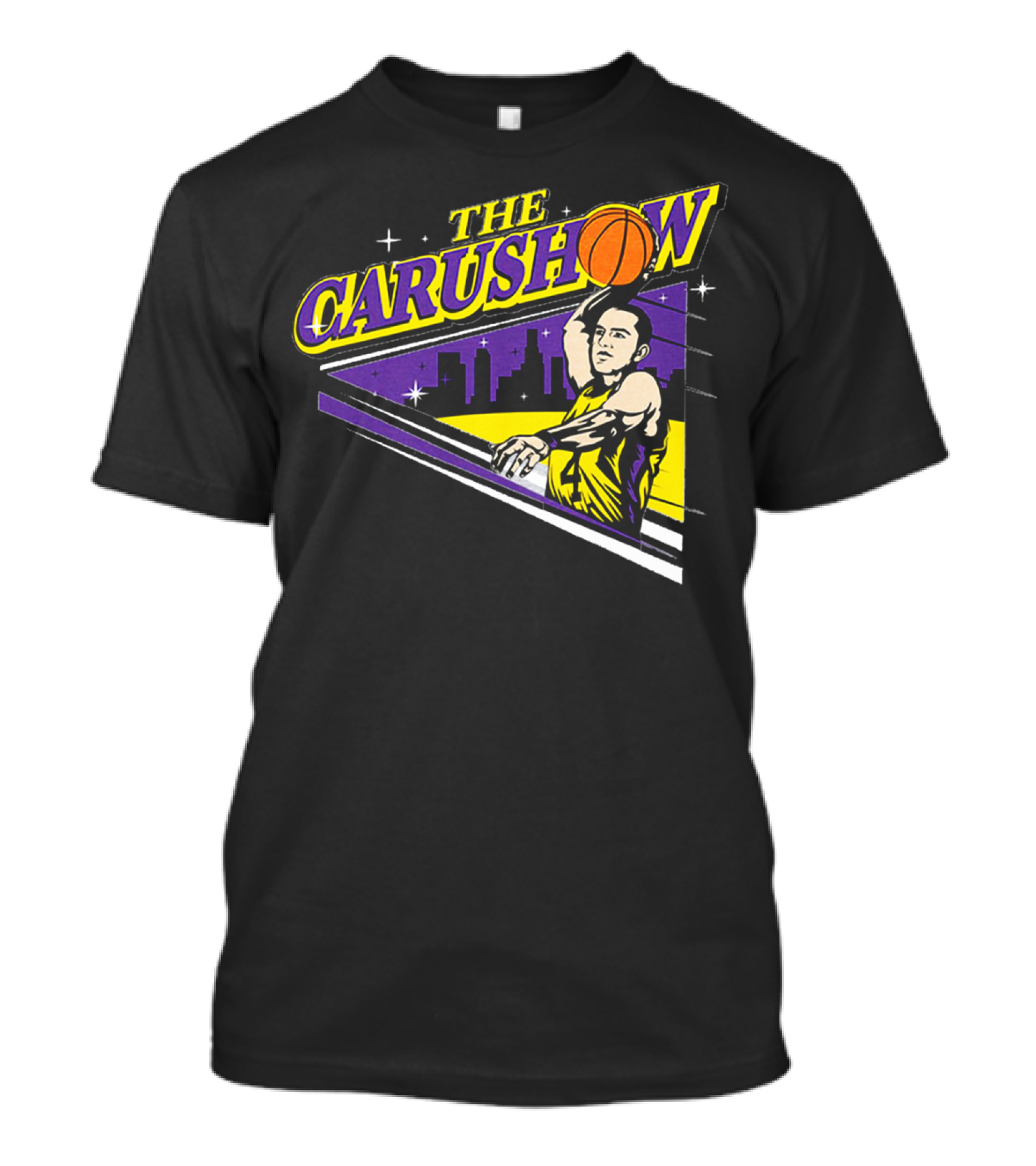 Alex Caruso The Carushow Basketball Los Angeles Skyline T-Shirt