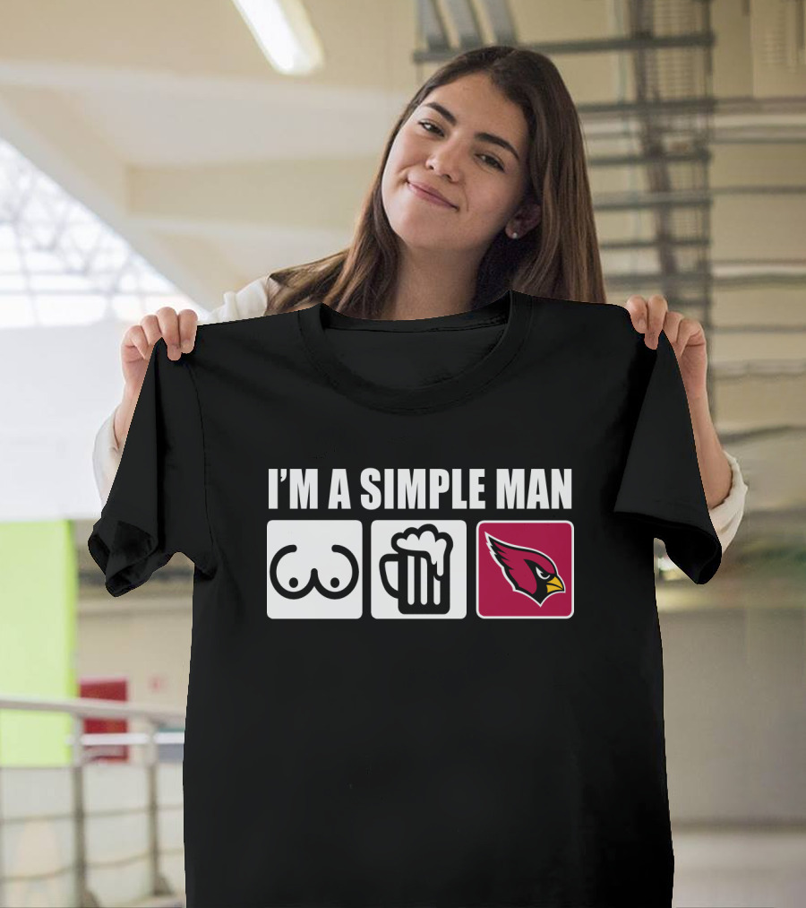 I'm A Simple Man Cardinals Iconic Symbols T-Shirt