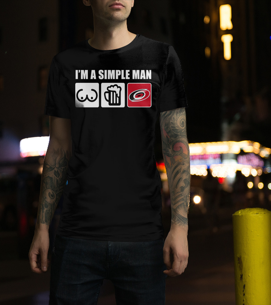 I'm A Simple Man Hurricanes Beer T-Shirt