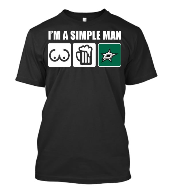 I'm A Simple Man Beer Stars T-Shirt