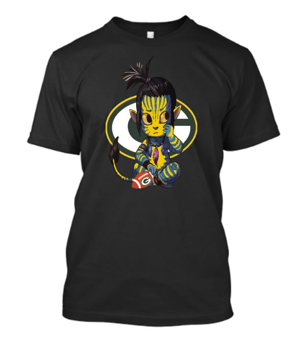 Avatar Packers Cute Football Character With Green Bay T-Shirt