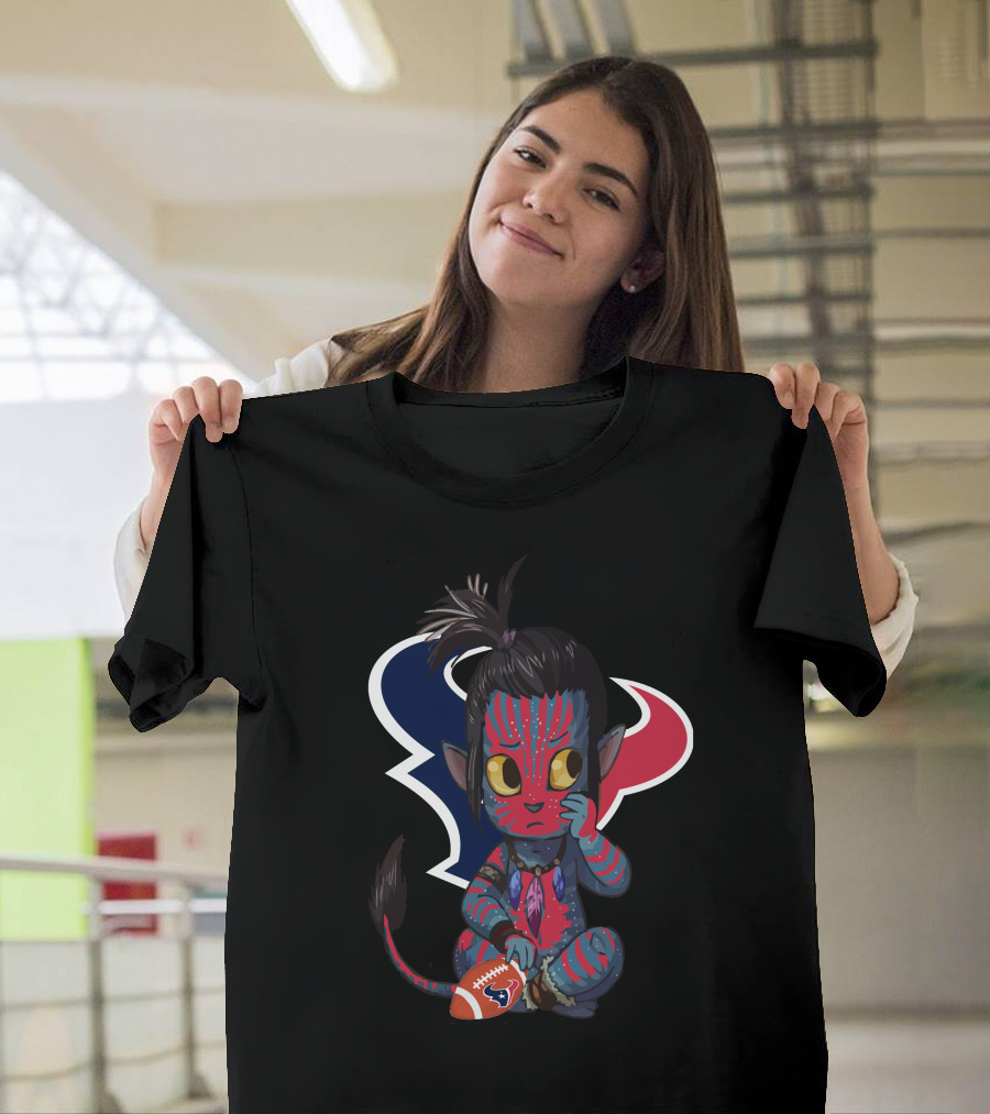 AVATAR TEXANS Houston Football Na'vi Crossover Character T-Shirt