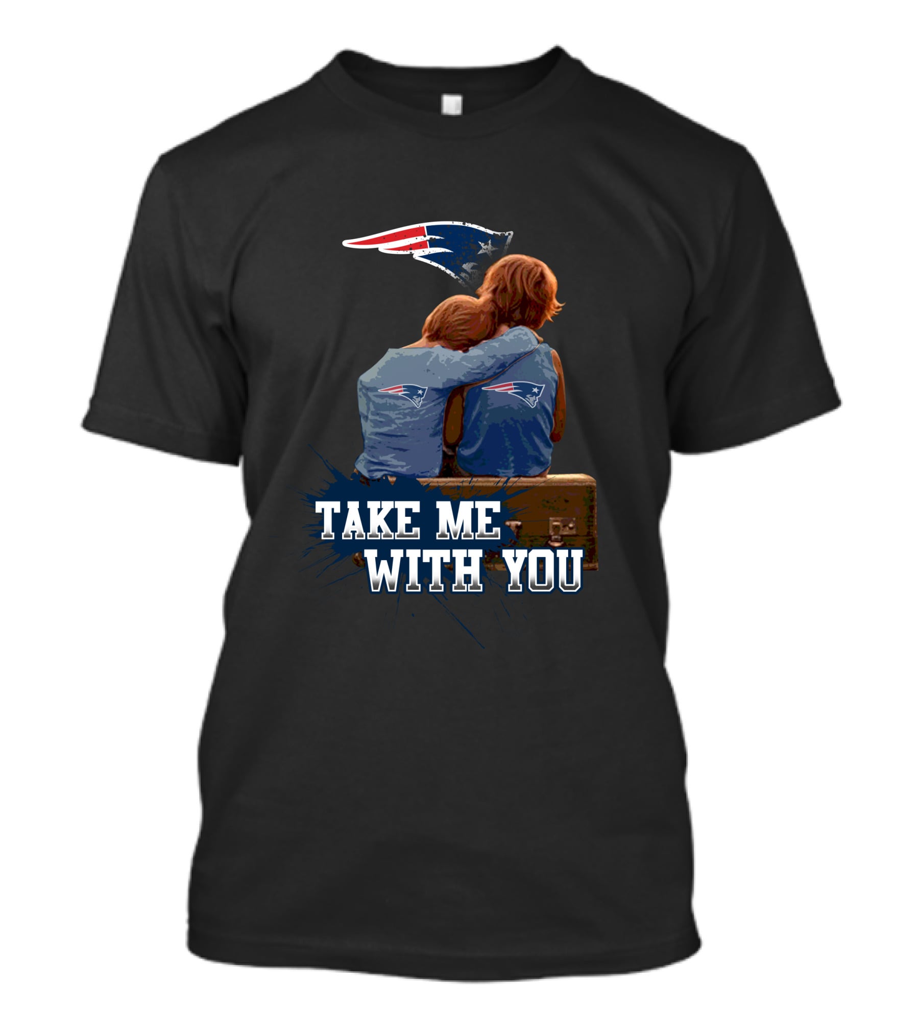 New England Patriots Logo Take Me With You T-Shirt