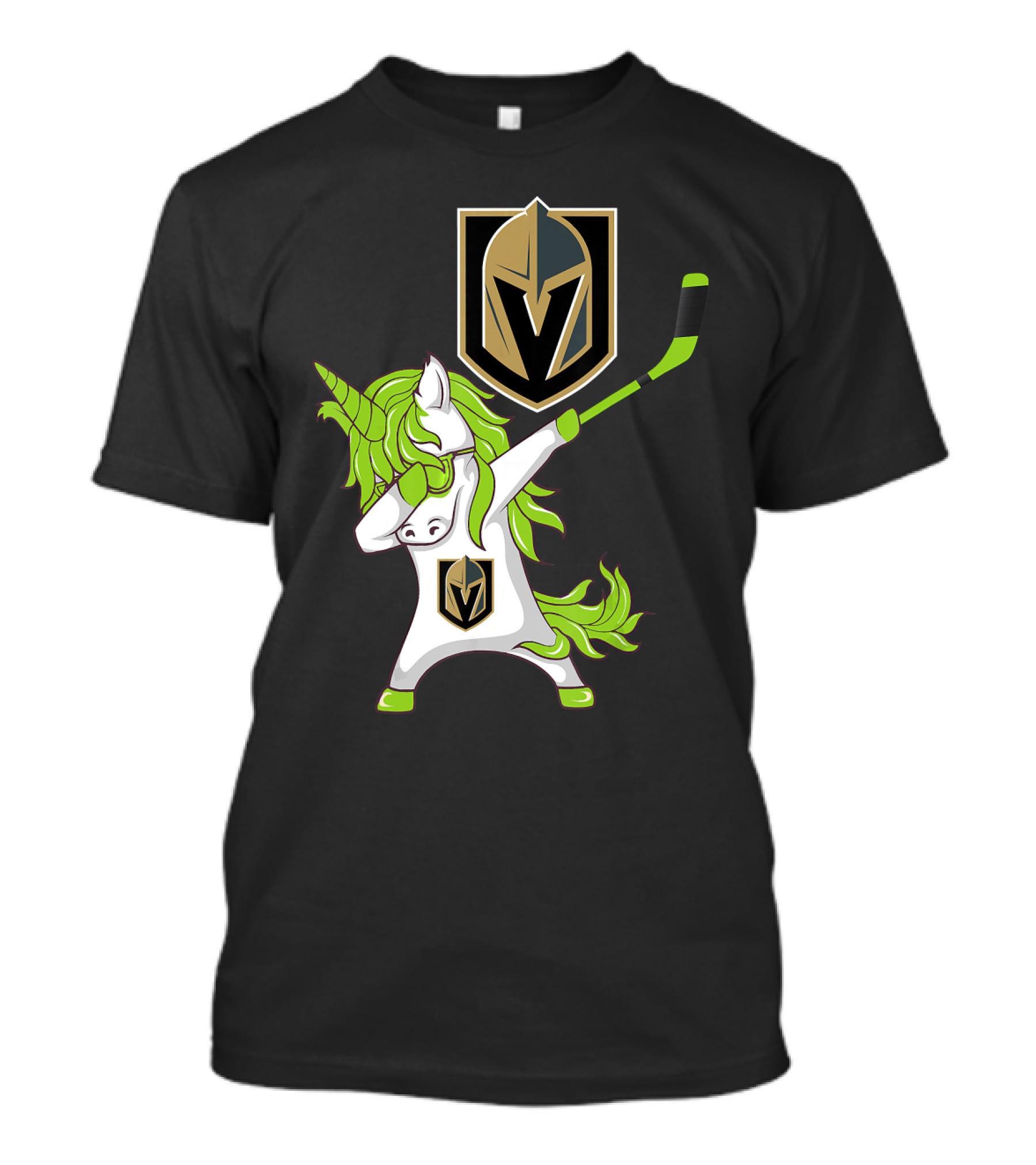 St Patrick Day Dabbing Unicorn Vegas Golden Knights Hockey T-Shirt