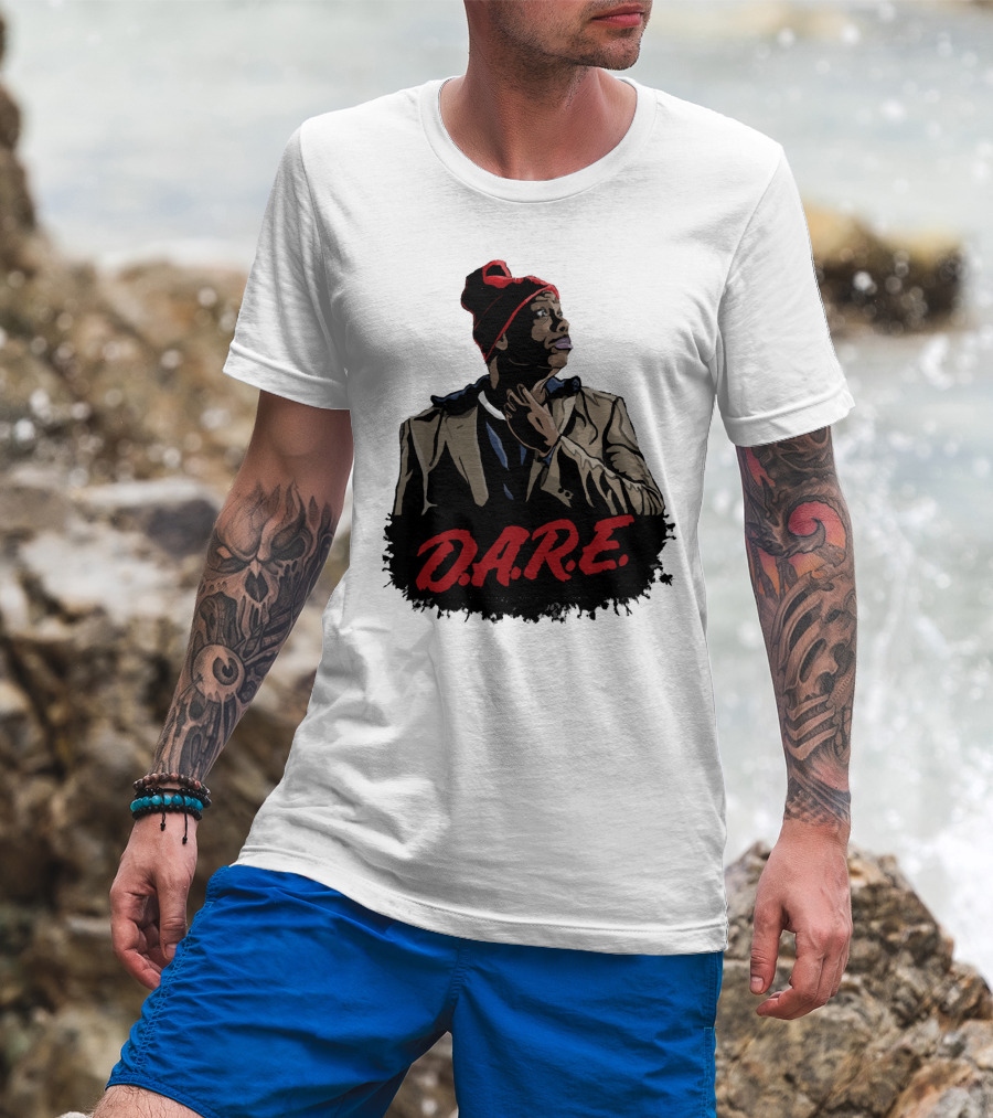 D.A.R.E Iconic Style Streetwear Beanie And Jacket T-Shirt