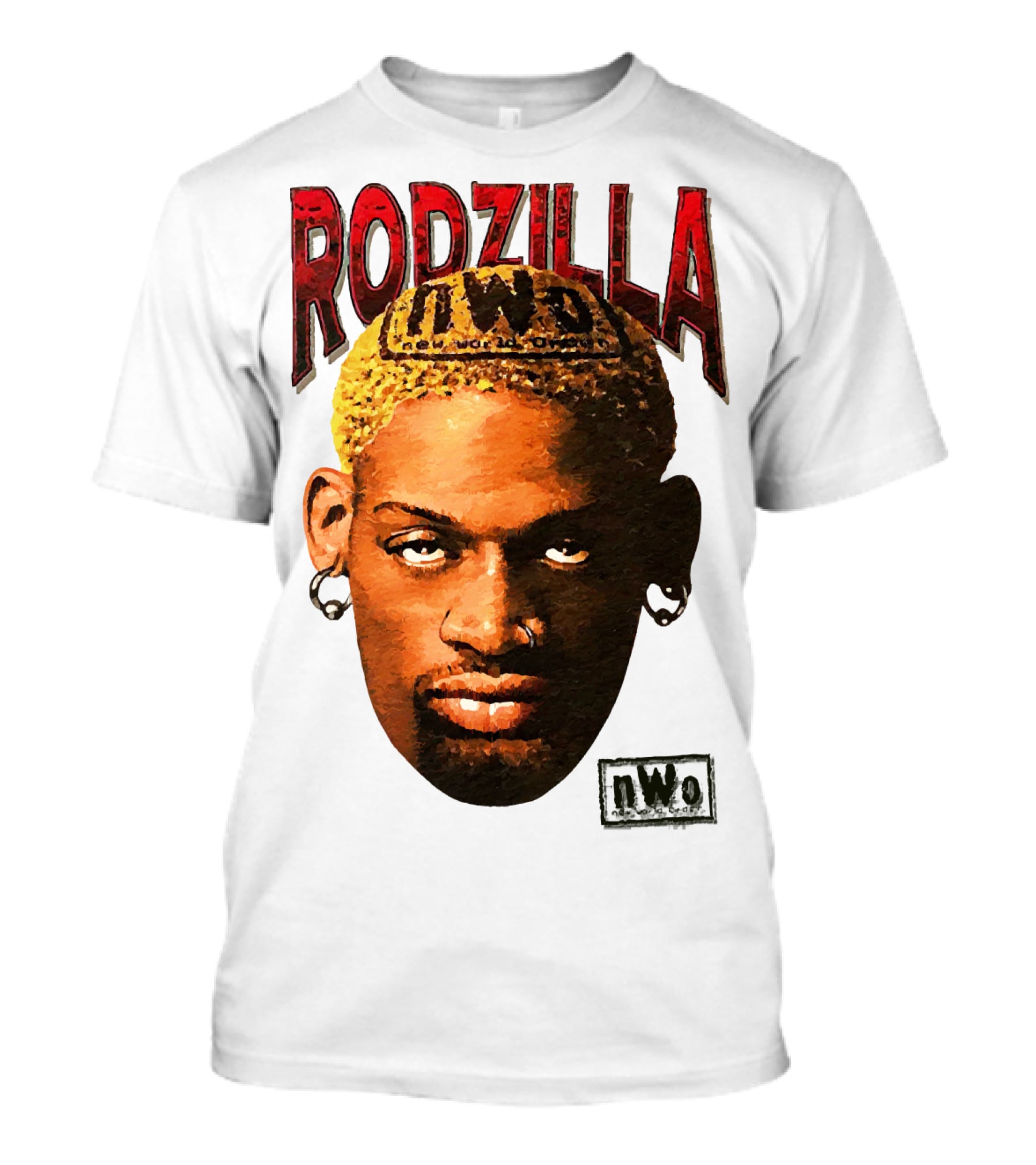 Dennis Rodman Rodzilla NWo Wrestling Legend The Worm T-Shirt