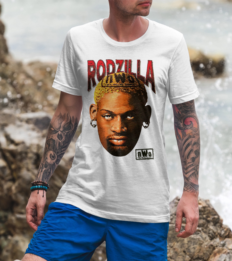 Dennis Rodman Rodzilla NWo Wrestling Legend The Worm T-Shirt