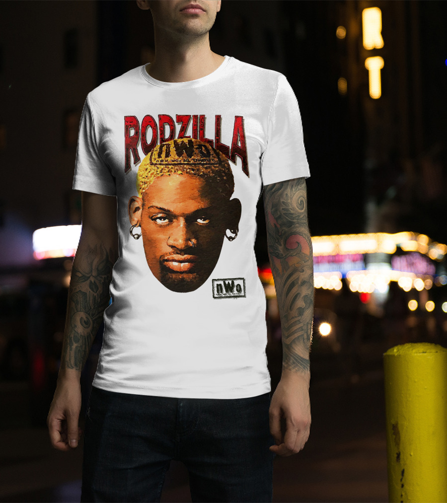Dennis Rodman Rodzilla NWo Wrestling Legend The Worm T-Shirt