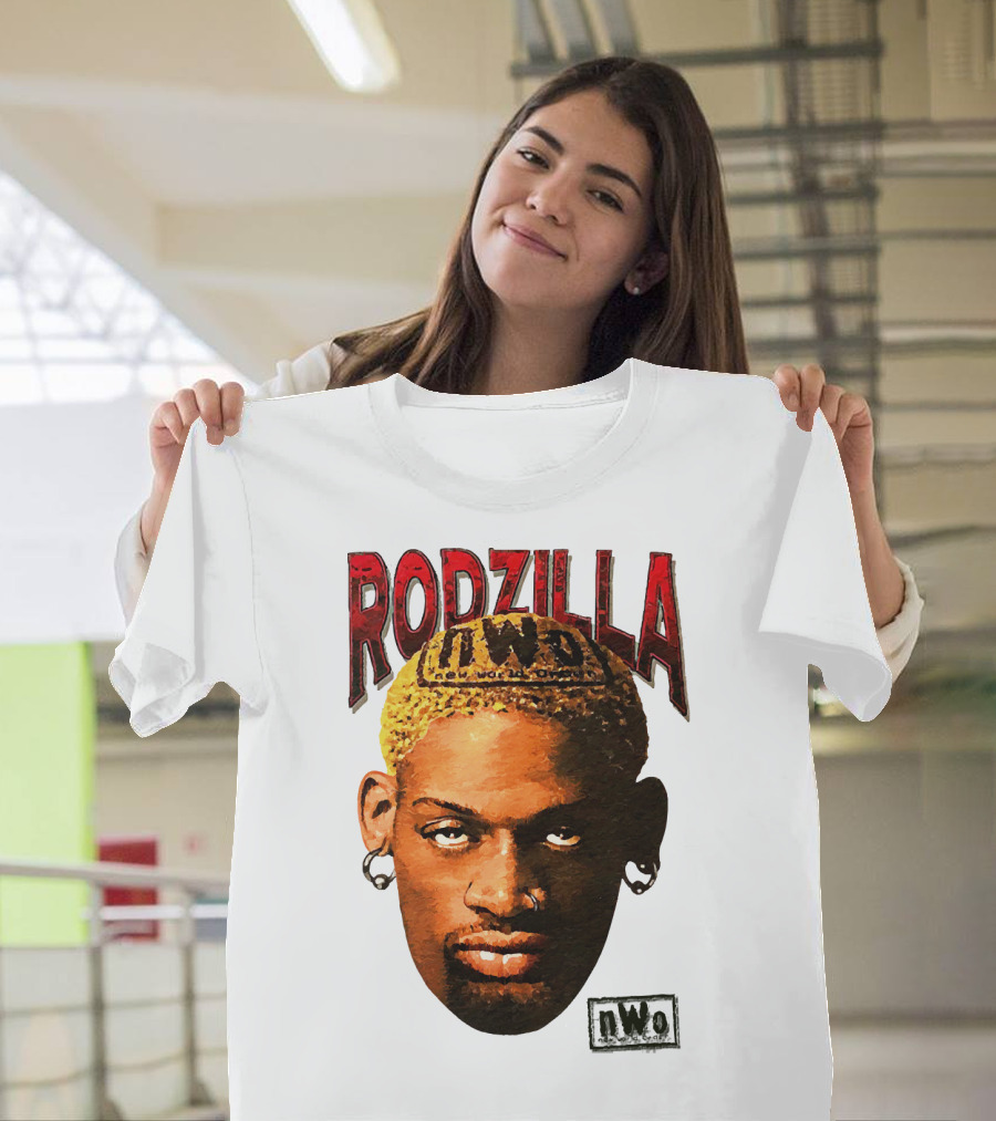 Dennis Rodman Rodzilla NWo Wrestling Legend The Worm T-Shirt