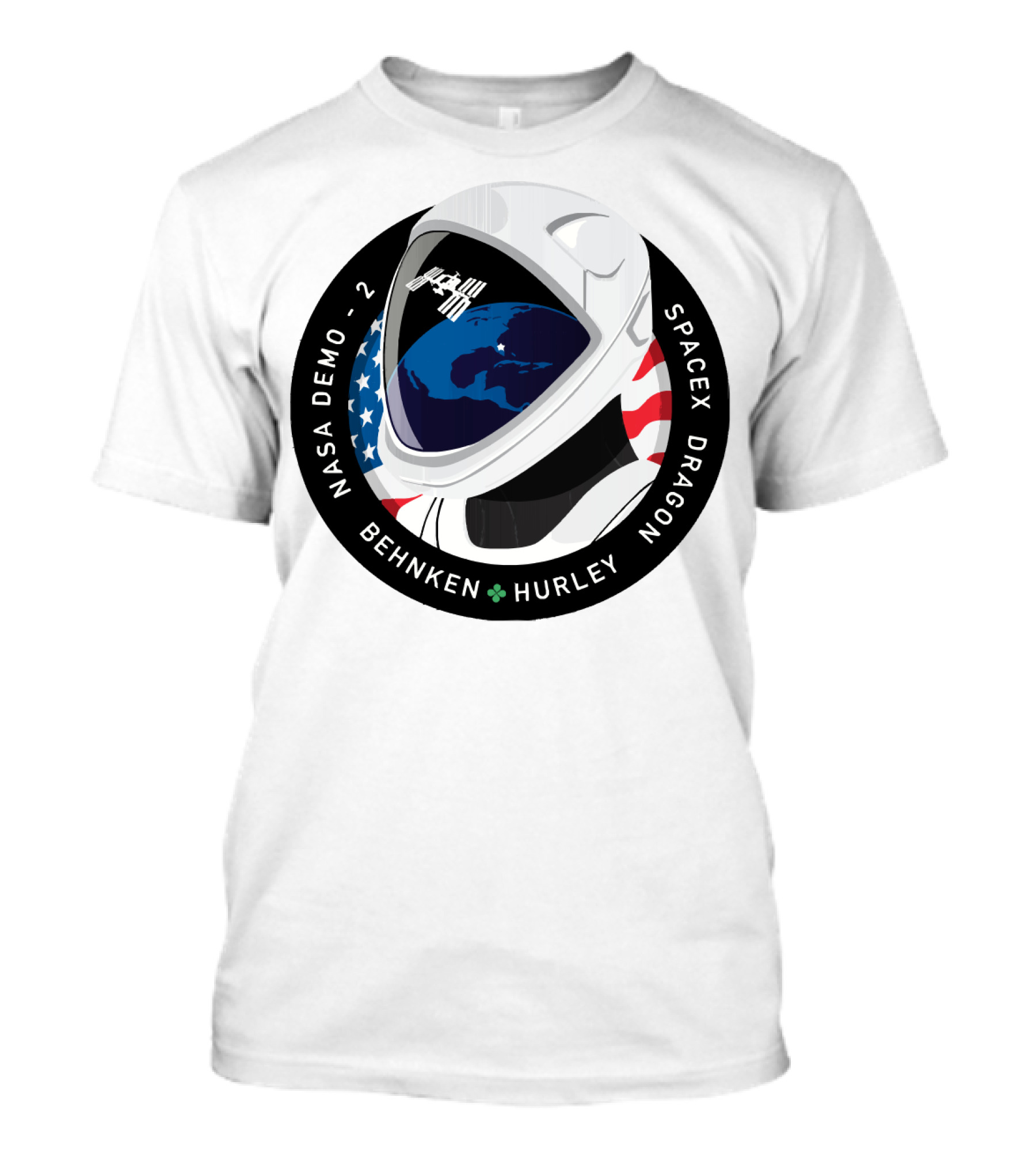 NASA Demo-2 SpaceX Dragon Behnken Hurley Patch T-Shirt