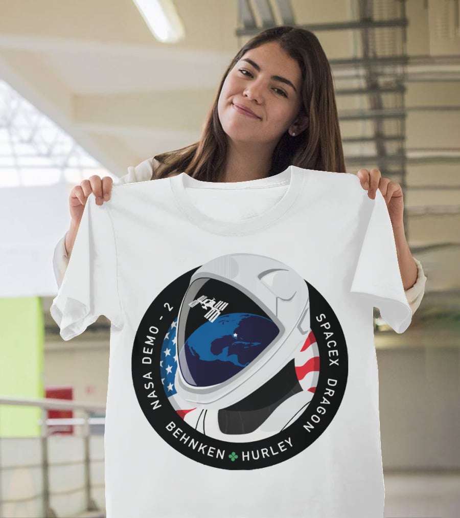 NASA Demo-2 SpaceX Dragon Behnken Hurley Patch T-Shirt