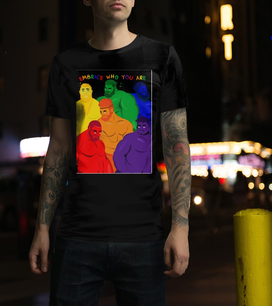 EMBRACE WHO YOU ARE Rainbow Body Diversity T-Shirt