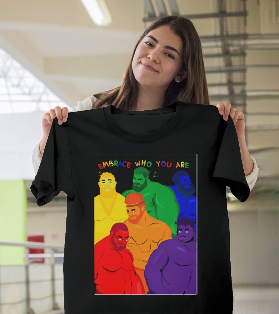 EMBRACE WHO YOU ARE Rainbow Body Diversity T-Shirt