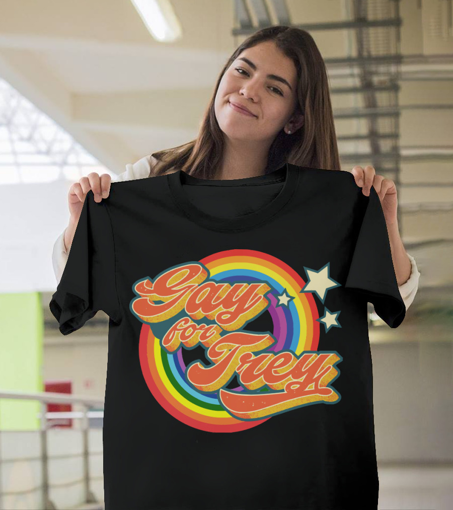 Gay for Trey Phish Rainbow Stars T-Shirt